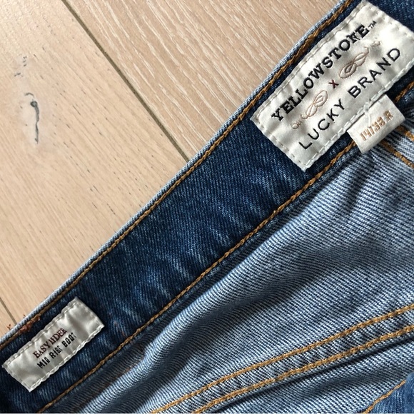 Yellowstone x Lucky Brand Easy Rider Mid Rise Boot Cut Jeans Women's 14/32r - Picture 13 of 15